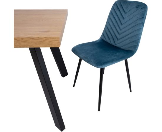 Обеденный стол BRIGIT 159 / 198x84,5x77см светлое дерево