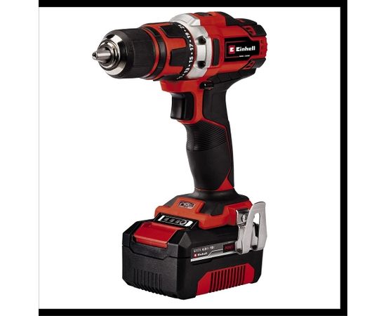 Einhell Tool set TE-TK 18/2 Li Kit (red/black, Cordless drill driver and Cordless angle grinder, Li-Ion battery 4.0Ah)