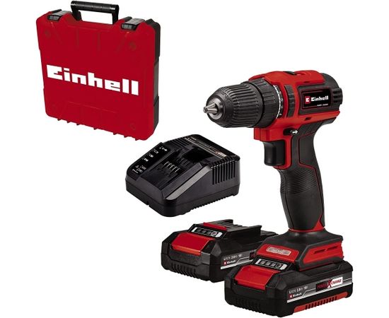 Einhell Cordless drill TE-CD 18/40 Li BL (red/black, 2x Li-Ion batteries 2.0Ah, in case)