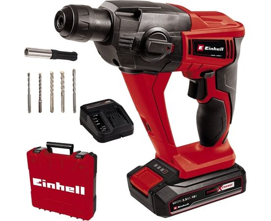 Einhell Cordless Hammer Drill TE-HD 18 Li (red/black, Li-Ion battery 2.5 Ah, case)