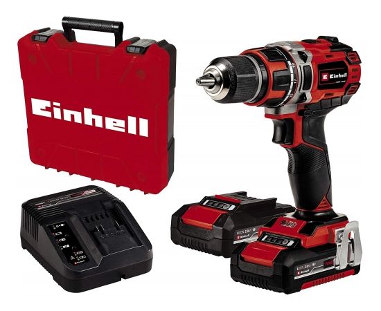 Einhell Cordless Drill TE-CD 18/50 Li BL, 18V (red/black, 2x Li-Ion battery 2.0Ah)