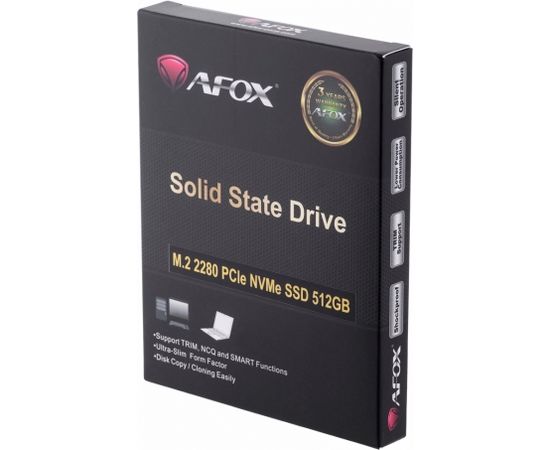 AFOX SSD M.2 PCI-EX4 512GB INTEL TLC 1,7 GB/S NVME SSD Cietie Diski (Solid state drive)