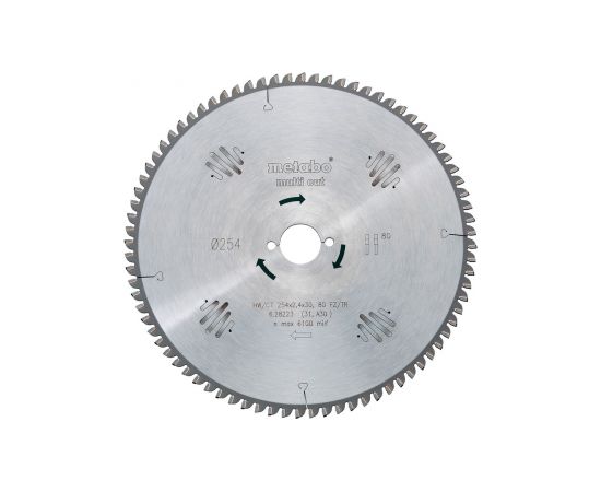 Griešanas disks kokam Metabo; 315x2,4x30,0 mm; Z96; -5° Zāģripas