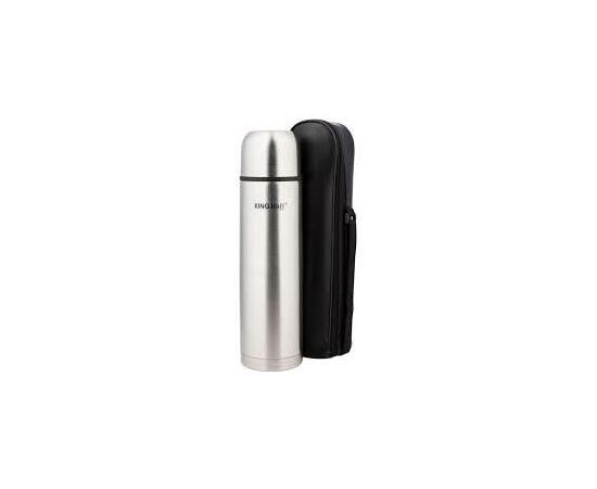 Kinghoff Thermos Metal - 750 мл - 0,75 л, размер 25x8 см, в комплект материал, автоматический стоп с PO