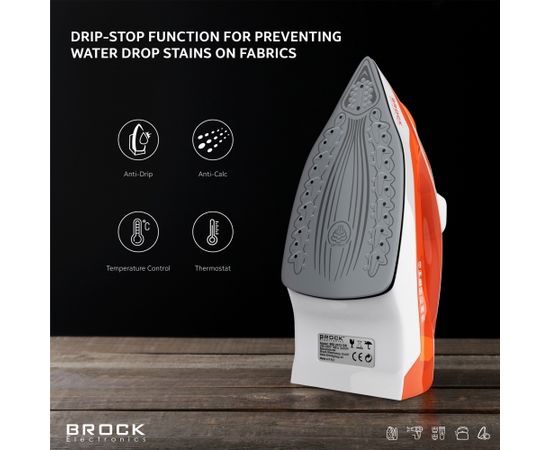 BROCK Tvaika gludeklis  2400W