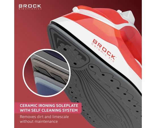 BROCK Tvaika gludeklis  2400W Gludekļi un sistēmas