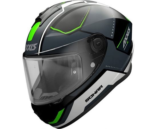 Axxis Helmets, S.a CASCO AXXIS FF112C DRAKEN S SONAR B16 VERDE FLUOR MATE L