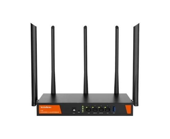 Tenda W30E AX3000 wireless router Gigabit Ethernet Dual-band (2.4 GHz / 5 GHz) Black