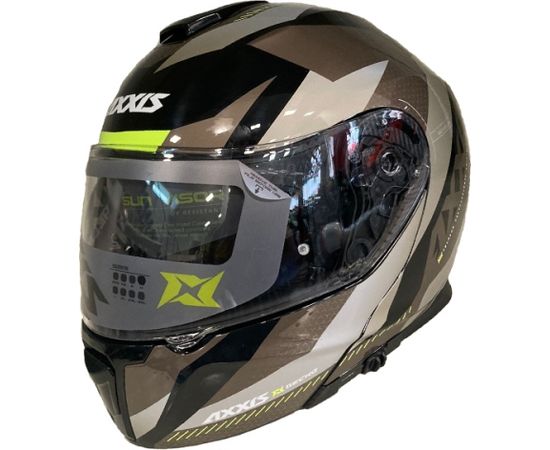 Axxis Helmets, S.a CASCO AXXIS FU403SV GECKO SV SHIELD B2 GRIS BRILLO XXL