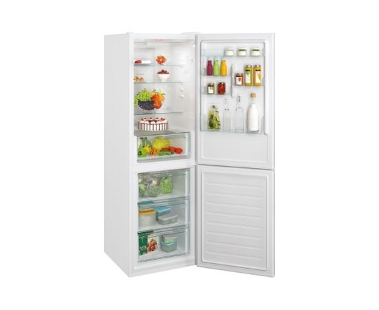 Candy Refrigerator CCE3T618FW Energy efficiency class F, Free standing, Combi, Height 185 cm, No Frost system, Fridge net capacity 223 L, Freezer net capacity 119 L, Display, 39 dB, White Холодильники