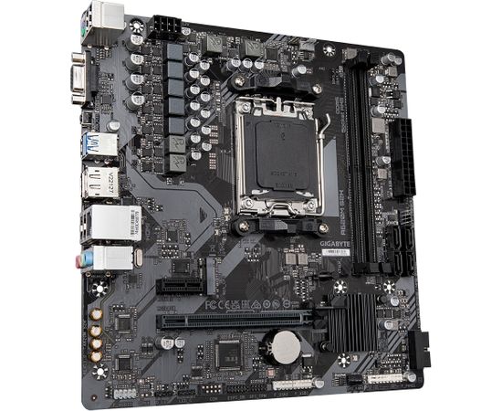 Gigabyte A620M S2H 1.0 M/B Processor family AMD, Processor socket AM5, DDR5 DIMM, Memory slots 2, Supported hard disk drive interfaces 	SATA, M.2, Number of SATA connectors 4, Chipset AMD A620, Micro ATX
