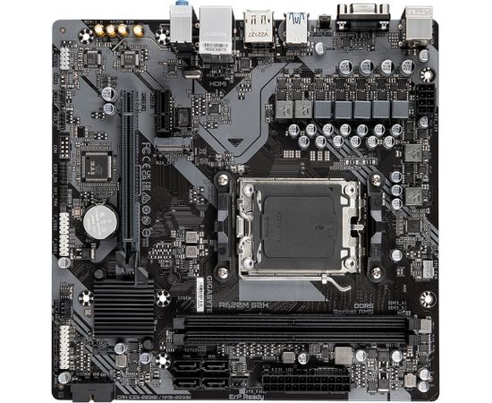 Gigabyte A620M S2H 1.0 M/B Processor family AMD, Processor socket AM5, DDR5 DIMM, Memory slots 2, Supported hard disk drive interfaces 	SATA, M.2, Number of SATA connectors 4, Chipset AMD A620, Micro ATX