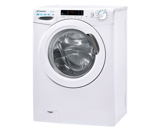 Candy Washing Machine with Dryer CSWS 4852DWE/1-S Energy efficiency class C, Front loading, Washing capacity 8 kg, 1400 RPM, Depth 53 cm, Width 60 cm, Display, LCD, Drying system, Drying capacity 5 kg, Steam function, NFC, White, Free standing