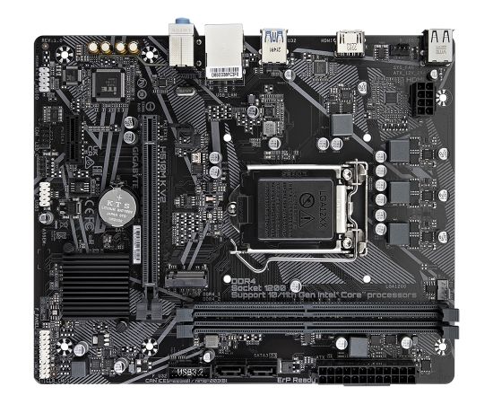 Gigabyte H510M K V2 1.0 M/B Processor family Intel, Processor socket  LGA1200, DDR4 DIMM, Memory slots 2, Supported hard disk drive interfaces 	SATA, M.2, Number of SATA connectors 2, Chipset Intel H470 Express, Micro ATX Материнские платы