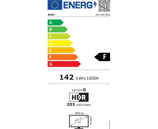 Sony KD75X75WL 75" (189cm) 4K Ultra HD Smart Google LED TV