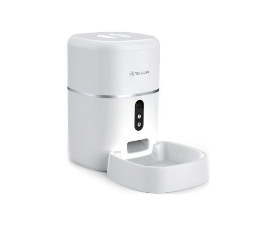 Tellur Smart WiFi Pet Feeder, UltraHD Camera, 4L white