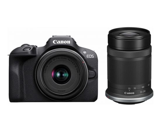 Canon EOS R100 + 18-45 + 55-210 мм, черный