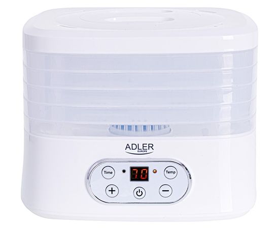 Adler Food Dehydrator AD 6658 Power 230 W, Number of trays 5, Temperature control, Integrated timer, White