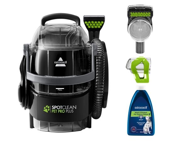 Bissell SpotClean Pet Pro Plus Cleaner 37252 Corded operating, Handheld, Black/Titanium, Warranty 24 month(s)