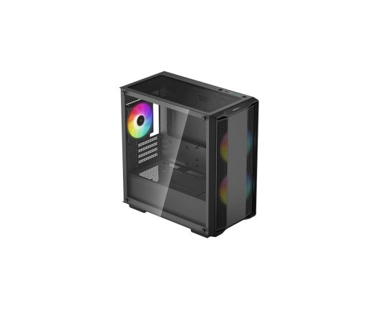 Deepcool Micro-ATX CASE CC360 Black, Mini-ITX / Micro-ATX, 4, Power supply included No, 1x USB3.0, 1x USB2.0, 1x Audio, ABS+SPCC+Tempered Glass, 1×120mm