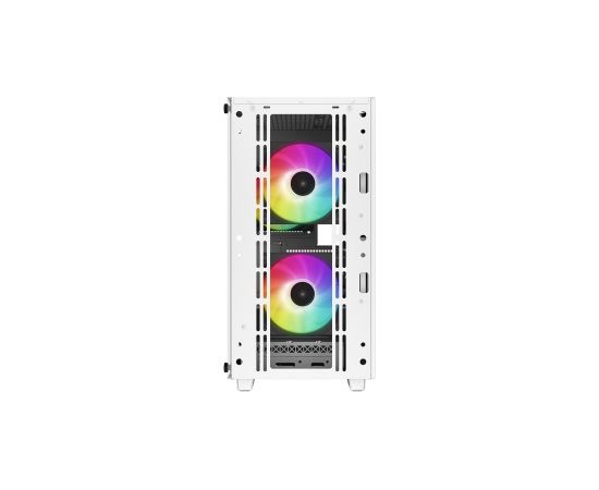 Deepcool ARGB Micro-ATX CASE  CC360 White, Mini-ITX / Micro-ATX, 4, Power supply included No, 1x USB3.0, 1x USB2.0, 1x Audio, ABS+SPCC+Tempered Glass, 1×120mm