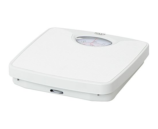 Adler Mechanical bathroom scale AD 8151w Maximum weight (capacity) 130 kg, Accuracy 1000 g, White