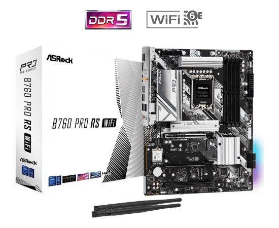 Mainboard|ASROCK|Intel B760 Express|LGA1700|ATX|Memory DDR5|Memory slots 4|1xPCI-Express 3.0 1x|1xPCI-Express 3.0 16x|1xPCI-Express 4.0 16x|1xPCI-Express 5.0 16x|3xM.2|1xHDMI|1xDisplayPort|2xUSB 2.0|5xUSB 3.2|1xUSB-C|1xRJ45|3xAudio port|B760PRORSWIFI Материнские платы