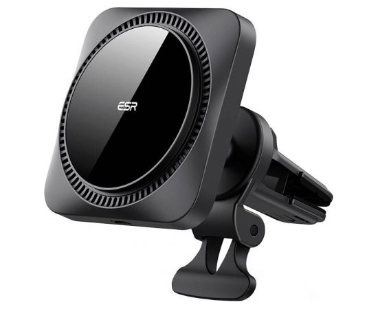 Car holder ESR HaloLock CryoBoost with Qi inductive charger, MagSafe (black)