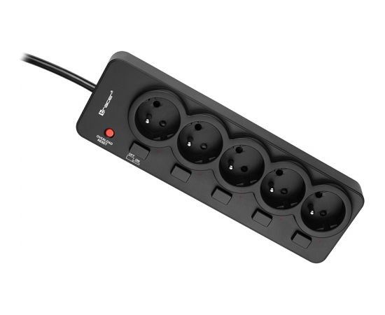 Tracer 46976 PowerGuard 1.8m Black (5 Outlets)