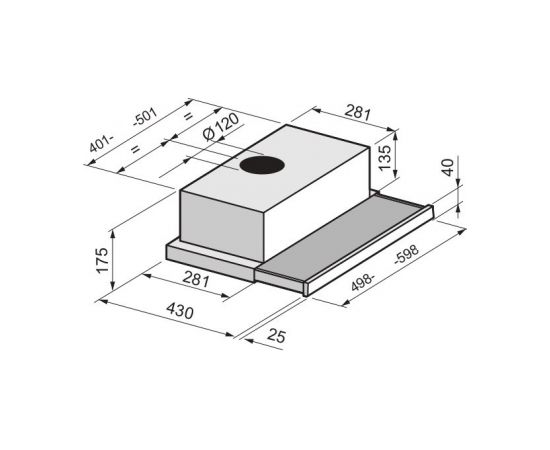 Hood Greentek GTL60-LC28MB