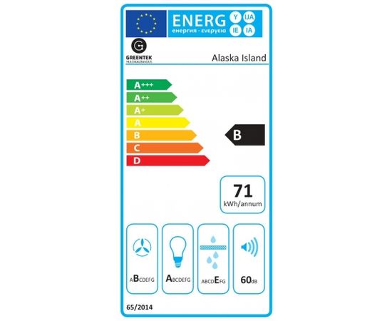 Greentek Alaska Island White Tvaika nosūcējs