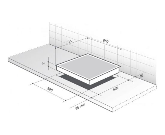 Gas hob De Dietrich DPG7640B