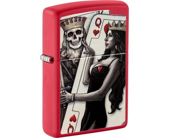 Zippo šķiltavas 48624 Skull King Queen Beauty