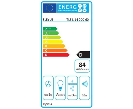 Tvaiku nosūcējs Eleyus TLS L14 200 60IS 960