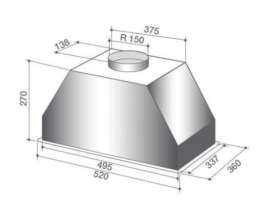 Hood De Dietrich DHG7501X