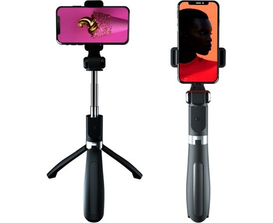 XO SS08 2in1 Universāls Selfie Stick + Tripod Statnis ar Bluetooth Tālvadības pulti