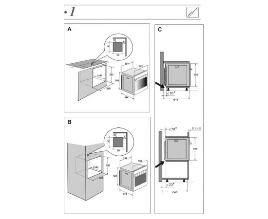 Built-in oven De Dietrich DOP8574G