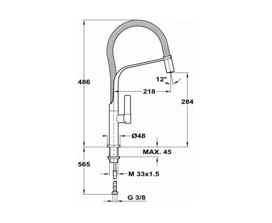 Tap Teka FO 997 black