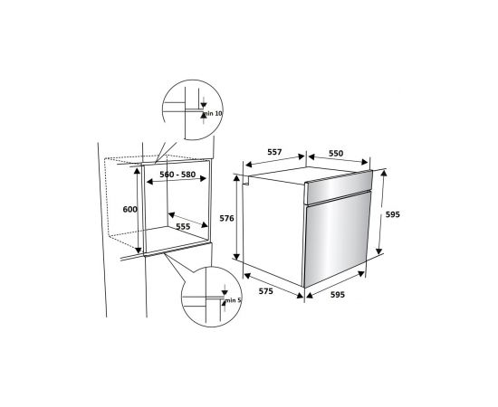 Built in oven Brandt BOH1224BB Духовые шкафы