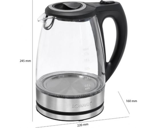 Glass kettle Bomann WKS6032G