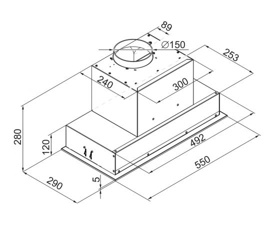 Hood De Dietrich DHG2684B