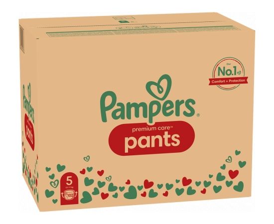 PAMPERS Premium Pants nappies Size 5, 12-17kg, 102pcs
