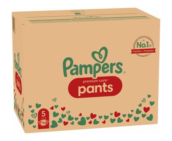 PAMPERS Premium Pants nappies Size 5, 12-17kg, 102pcs