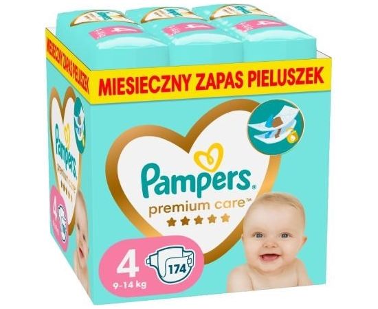 Pampers Premium Monthly Box Rozm. 4, 8-14kg 174szt