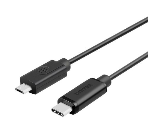 UNITEK CABLE USB-C - MICROUSB, 1M, BLACK