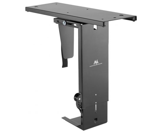 Maclean MC-885 B Under Desk Computer Holder Black Adjustable Max. 10kg.