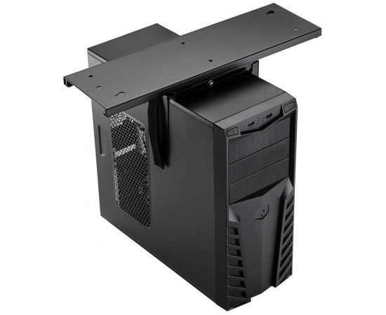 Maclean MC-885 B Under Desk Computer Holder Black Adjustable Max. 10kg.