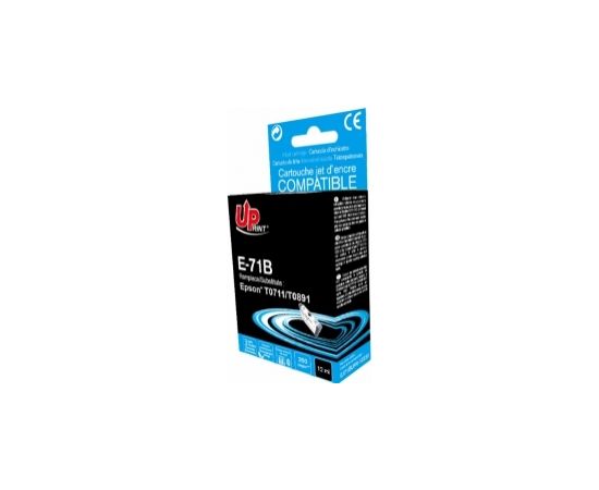 Tintes kārtridžs UPrint Epson T0711Bk Black