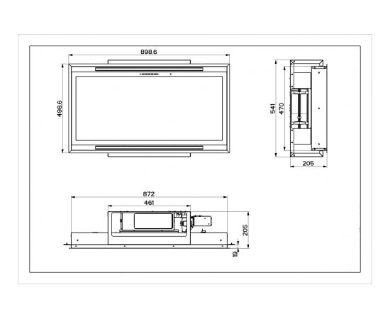 Hood Faber Heaven Light Pro X FLAT KL A90