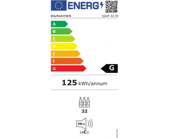 Dunavox DAU-F32.78DB Vīna skapis